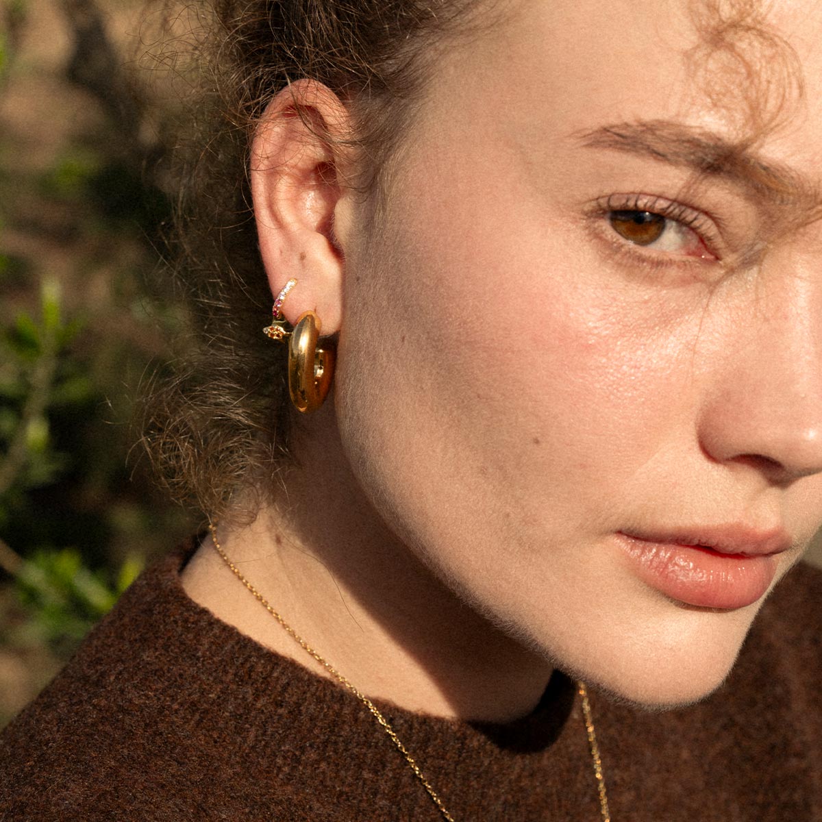Pendientes Write Gold